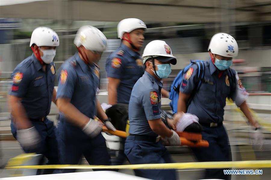PHILIPPINES-QUEZON CITY-BOMB DRILL