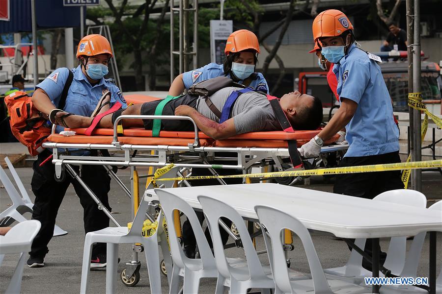 PHILIPPINES-QUEZON CITY-BOMB DRILL