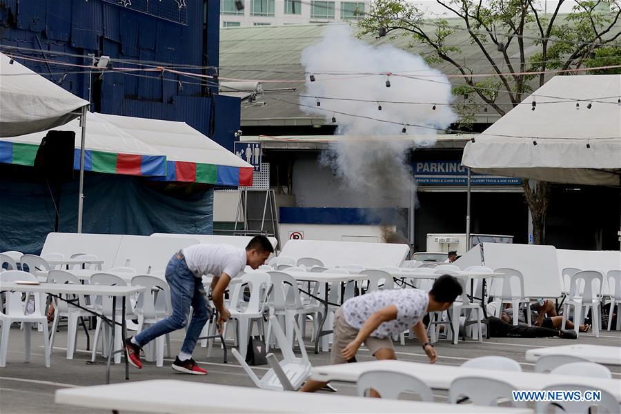 PHILIPPINES-QUEZON CITY-BOMB DRILL