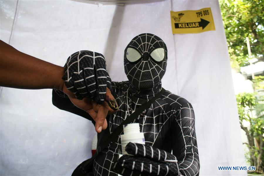 INDONESIA-SURABAYA-ELECTION-VOTE