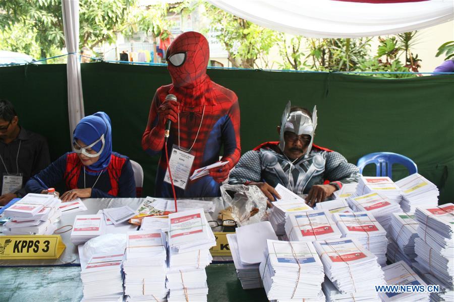 INDONESIA-SURABAYA-ELECTION-VOTE