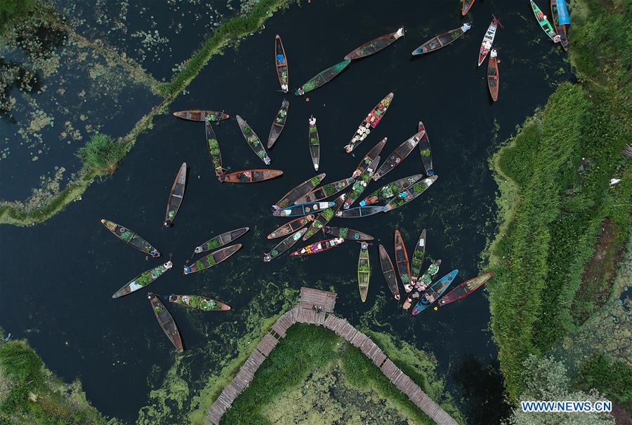 KASHMIR-SRINAGAR-FLOATING VEGETABLE MARKET