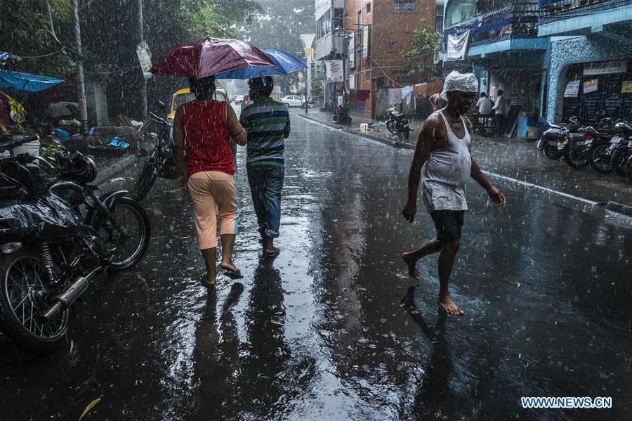 INDIA-KOLKATA-WEATHER-RAIN