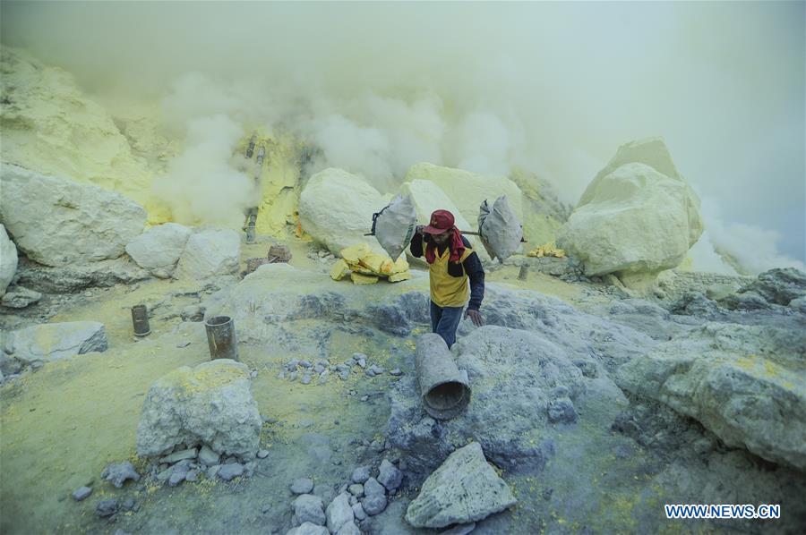 INDONESIA-BANYUWANGI-SULFUR MINING