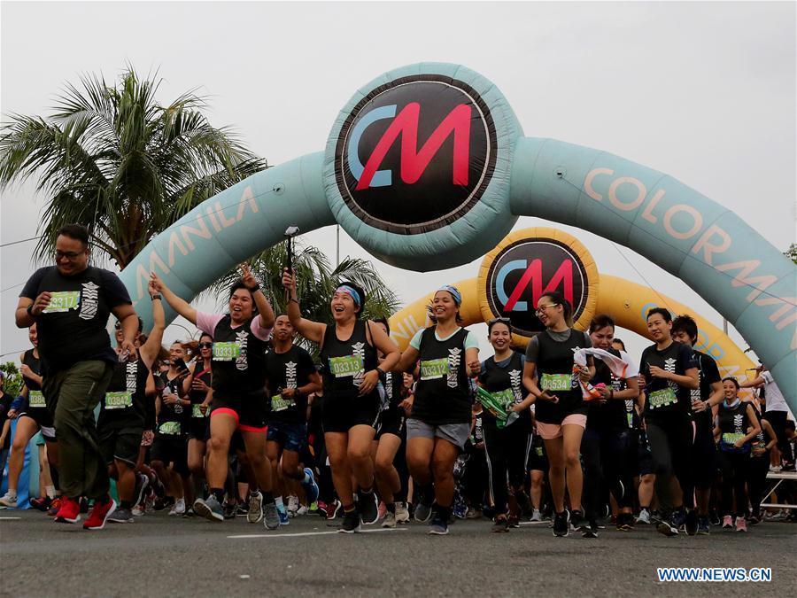 PHILIPPINES-PASAY CITY-COLOR MANILA CHALLENGE-FUN RUN