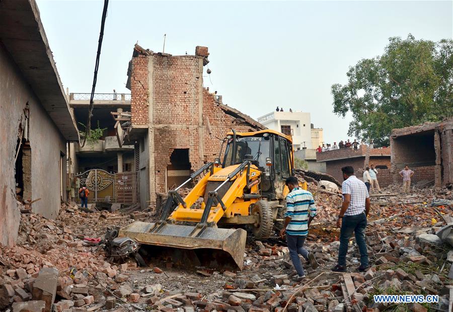 INDIA-GURDASPUR-FIREWORKS FACTORY-BLAST