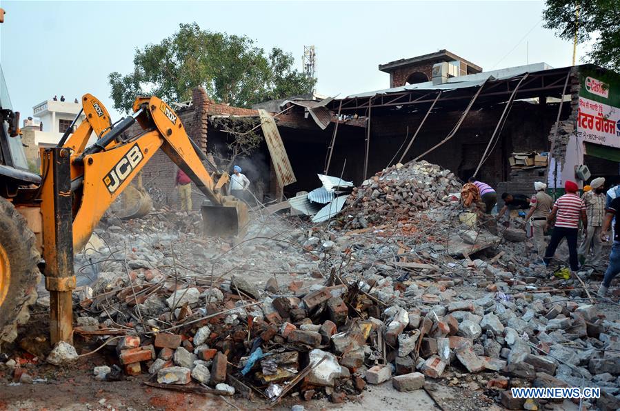 INDIA-GURDASPUR-FIREWORKS FACTORY-BLAST