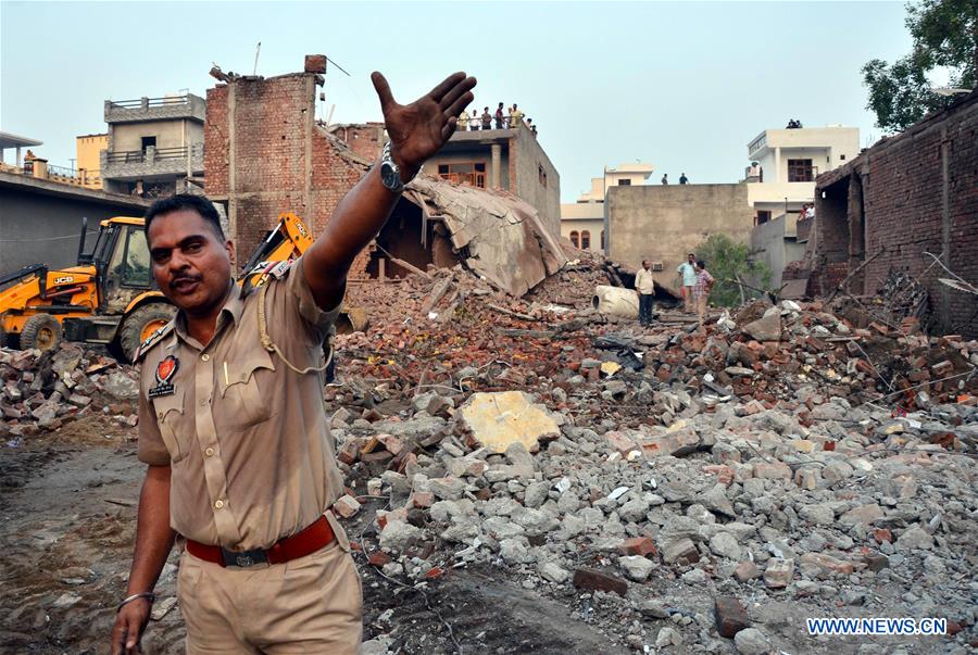 INDIA-GURDASPUR-FIREWORKS FACTORY-BLAST