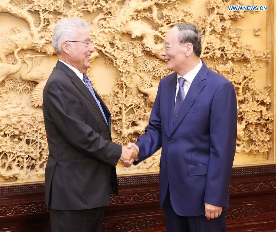 CHINA-BEIJING-WANG QISHAN-AUSTRIAN FORMER PRESIDENT-MEETING (CN)