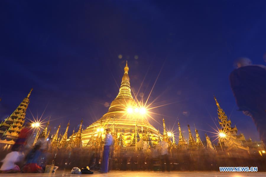 MYANMAR-YANGON-THADINGYUT LIGHTING FESTIVAL
