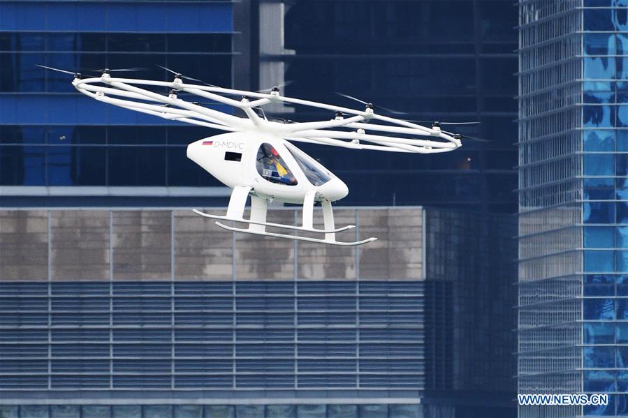 SINGAPORE-VOLOCOPTER-AIR TAXI-TEST PILOT