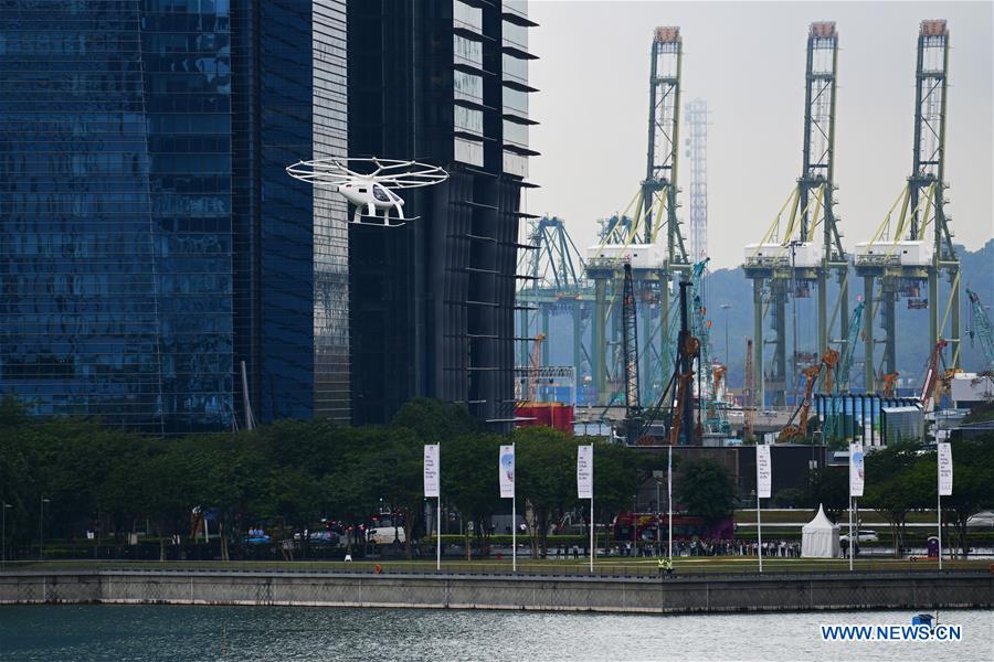 SINGAPORE-VOLOCOPTER-AIR TAXI-TEST PILOT
