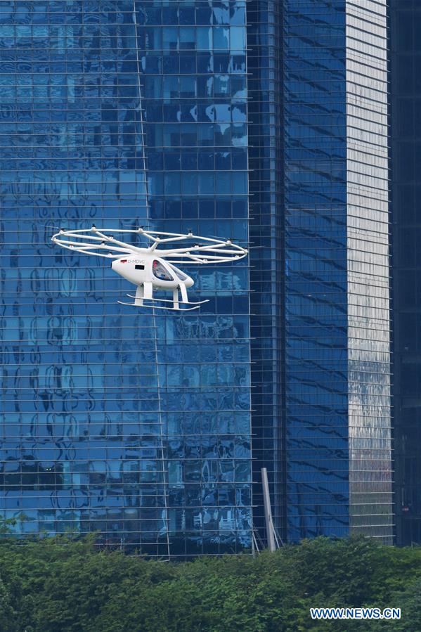 SINGAPORE-VOLOCOPTER-AIR TAXI-TEST PILOT