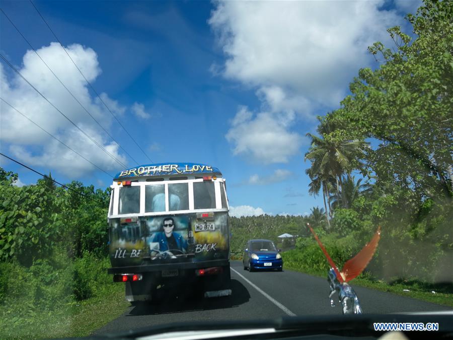 SAMOA-APIA-DAILY LIFE-PUBLIC TRANSPORT-BUSES