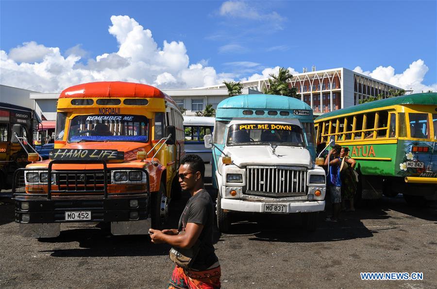 SAMOA-APIA-DAILY LIFE-PUBLIC TRANSPORT-BUSES