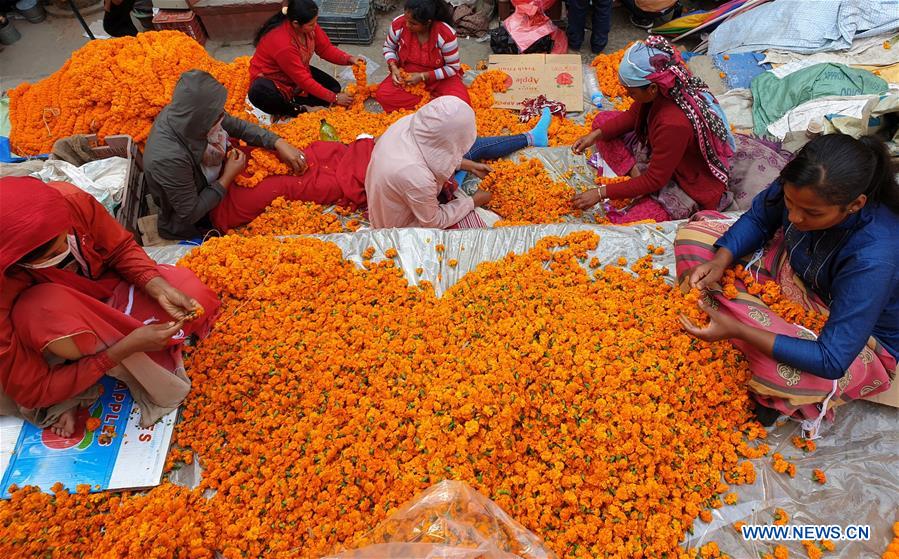 NEPAL-KATHMANDU-TIHAR FESTIVAL-MARKET