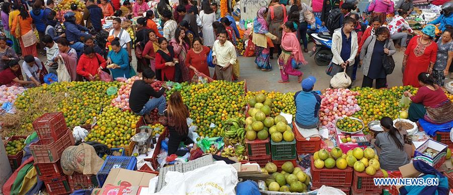 NEPAL-KATHMANDU-TIHAR FESTIVAL-MARKET