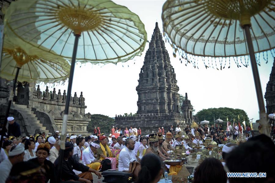 INDONESIA-YOGYAKARTA-ABHISEKA CEREMONY-PRAMBANAN TEMPLE