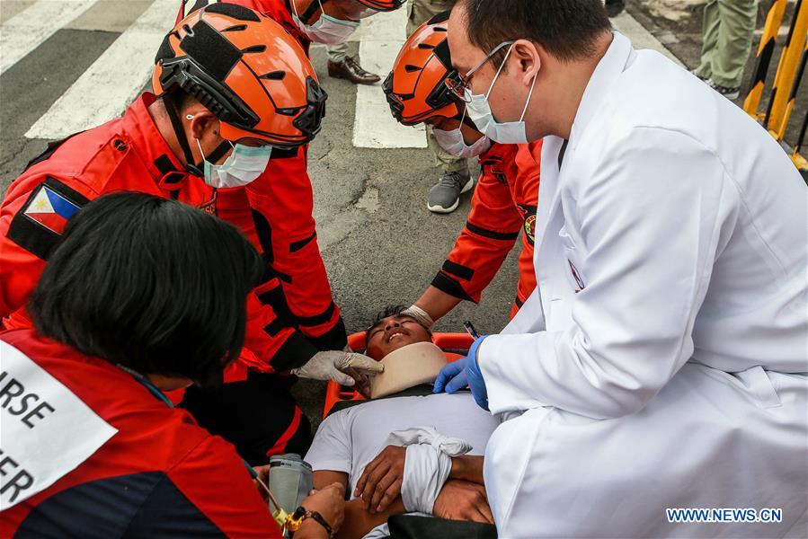 PHILIPPINES-PASIG CITY-EARTHQUAKE DRILL