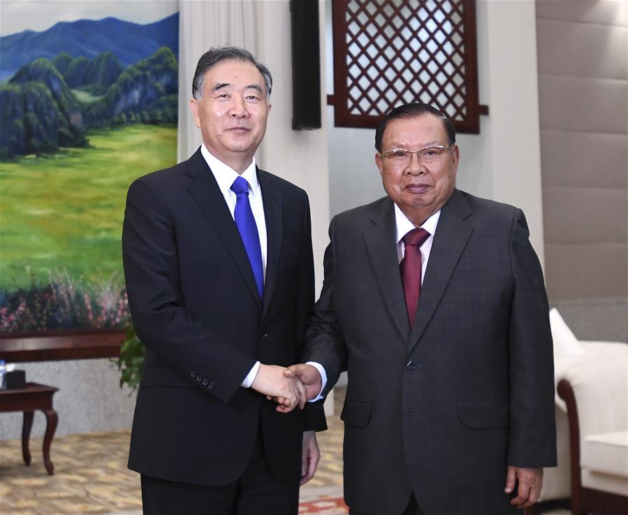 LAOS-CHINA-WANG YANG-OFFICIAL VISIT 
