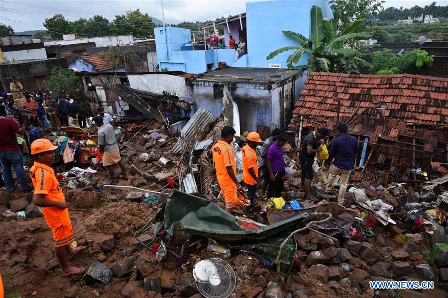 INDIA-TAMIL NADU-COLLAPSED HOUSES-DEATH TOLL