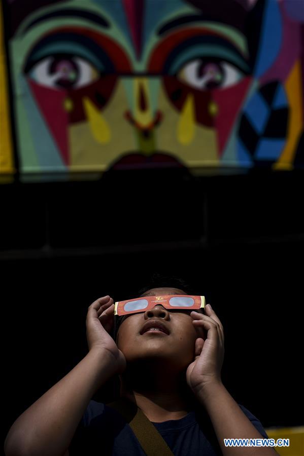 INDONESIA-JAKARTA-PARTIAL SOLAR ECLIPSE-WATCHING