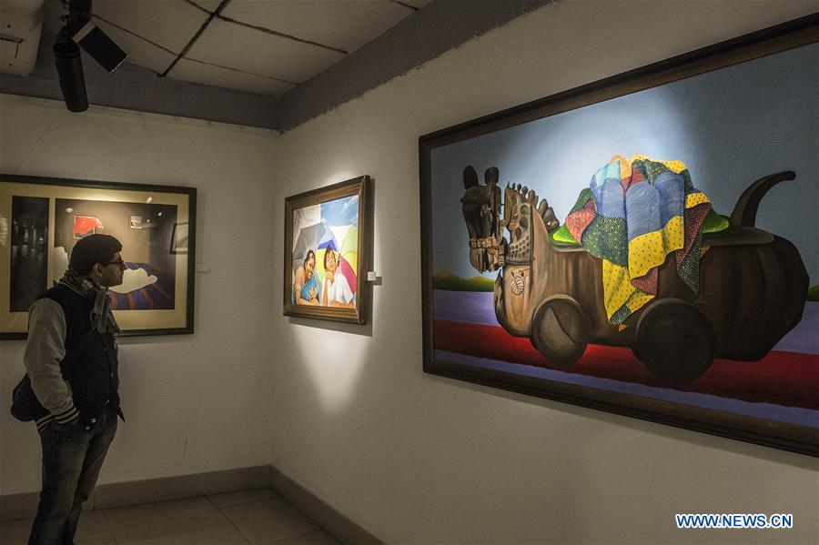INDIA-KOLKATA-FINE ART EXHIBITION