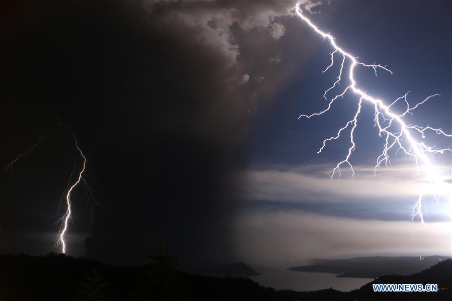 PHILIPPINES-TAAL VOLCANO-ERUPTION