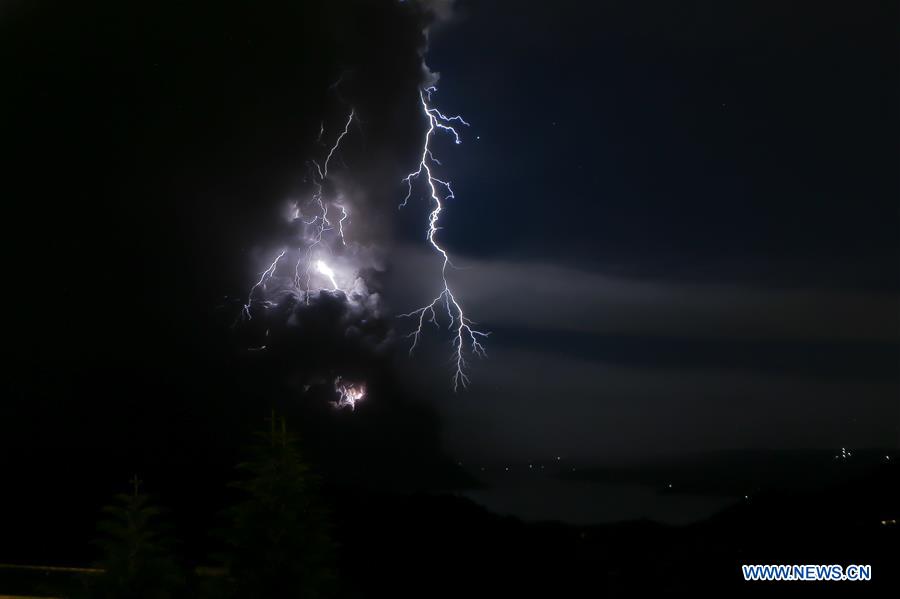 PHILIPPINES-TAAL VOLCANO-ERUPTION