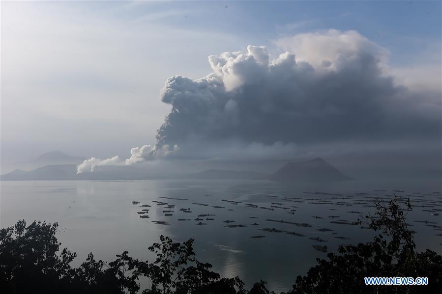 PHILIPPINES-TAAL VOLCANO-ERUPTION