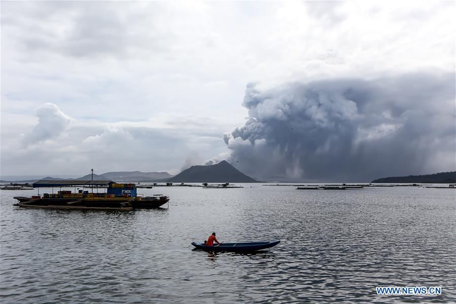 PHILIPPINES-TAAL VOLCANO-ERUPTION
