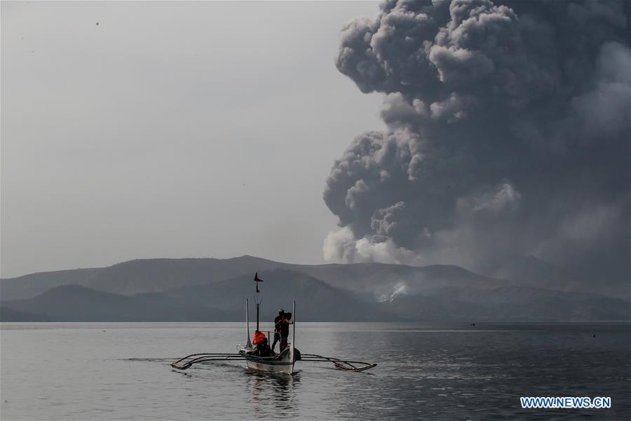PHILIPPINES-TAAL VOLCANO-ERUPTION