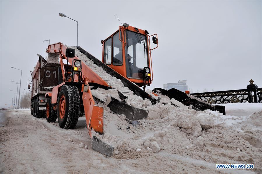 KAZAKHSTAN-NUR-SULTAN-SNOW
