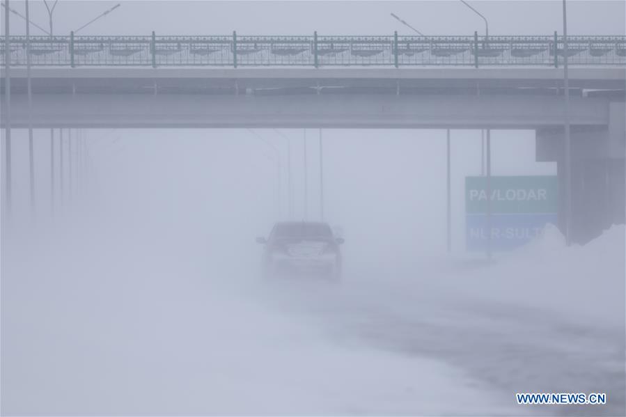 KAZAKHSTAN-NUR-SULTAN-SNOW