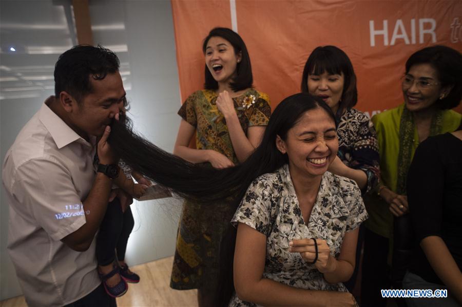 INDONESIA-JAKARTA-HAIR DONATION