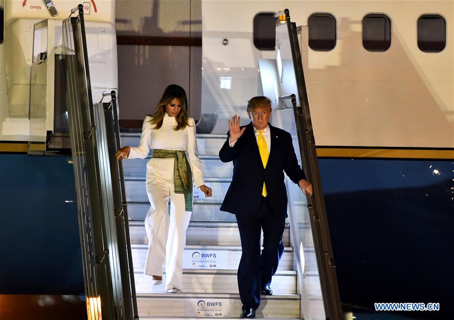INDIA-DELHI-TRUMP-ARRIVAL