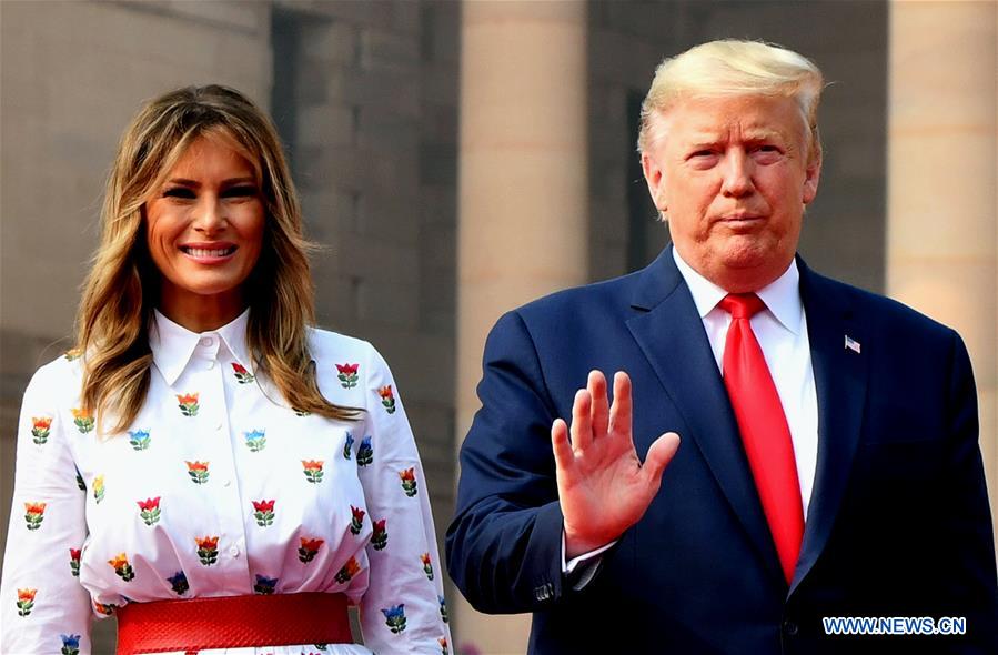 INDIA-NEW DELHI-MODI-TRUMP-RECEPTION