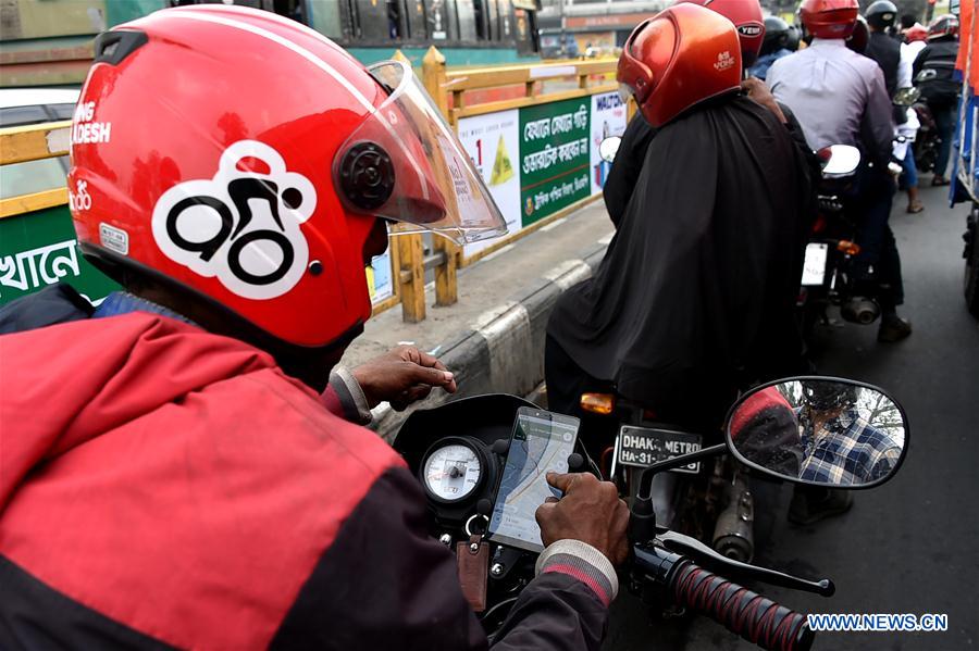 BANGLADESH-DHAKA-RIDE-SHARING-MOTORBIKE-SERVICE