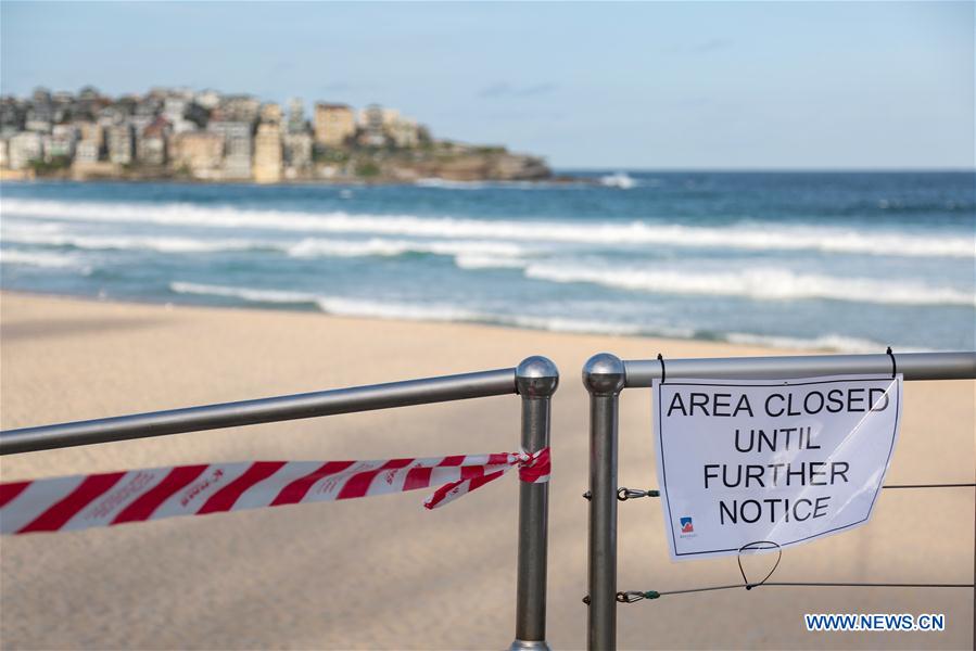 AUSTRALIA-SYDNEY-COVID-19-BONDI BEACH-CLOSE