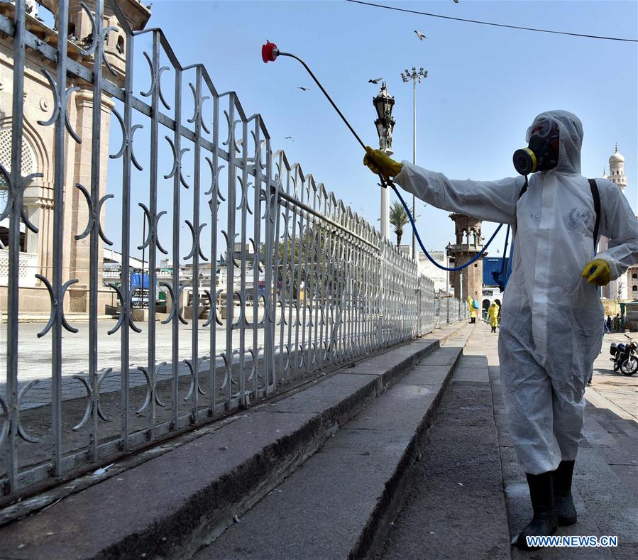 INDIA-HYDERABAD-COVID-19-PUBLIC CURFEW