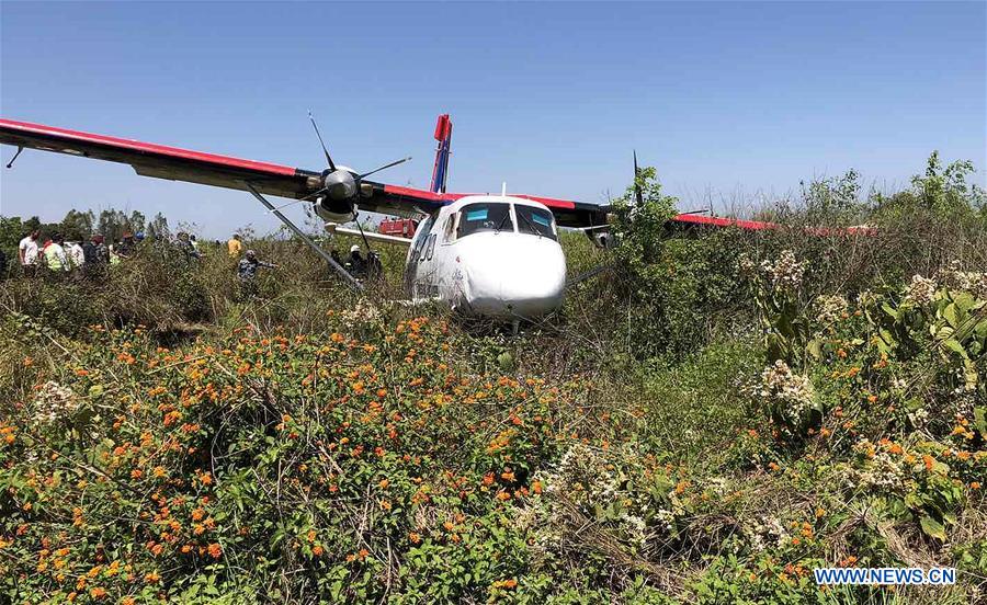 NEPAL-NEPALGUNJ-AIRCRAFT-SKIDDING OFF RUNWAY
