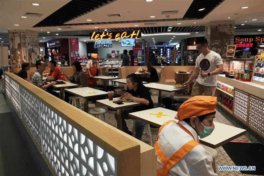 SINGAPORE-COVID-19-SOCIAL DISTANCING