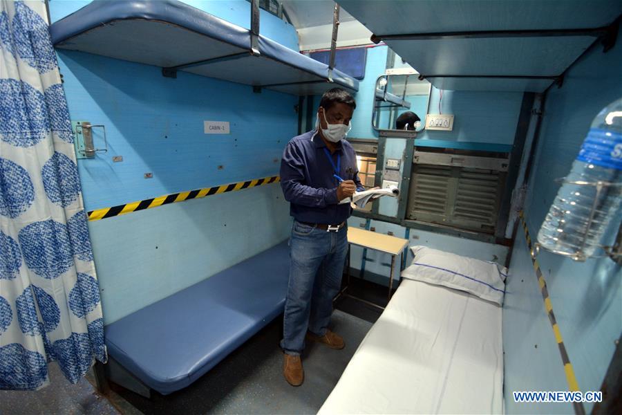 INDIA-GUWAHATI-COVID-19-TRAIN COACHES-ISOLATION WARD