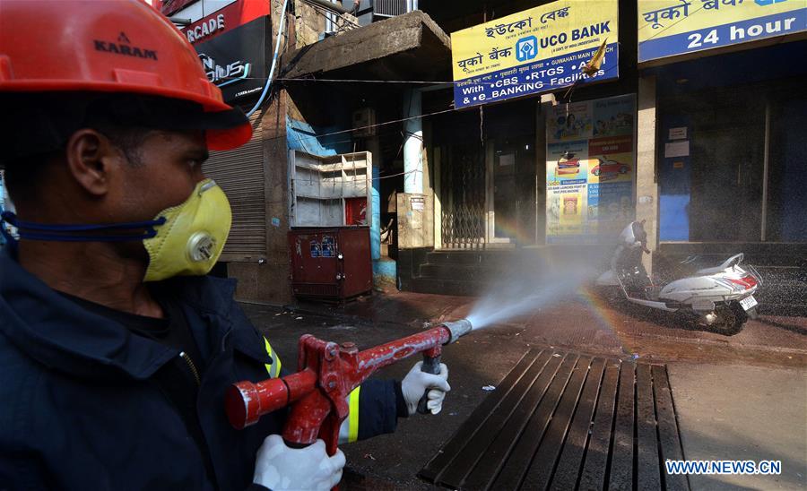 INDIA-GUWAHATI-COVID-19-DISINFECTION