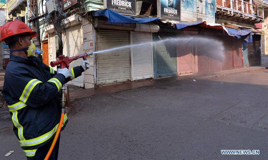 INDIA-GUWAHATI-COVID-19-DISINFECTION