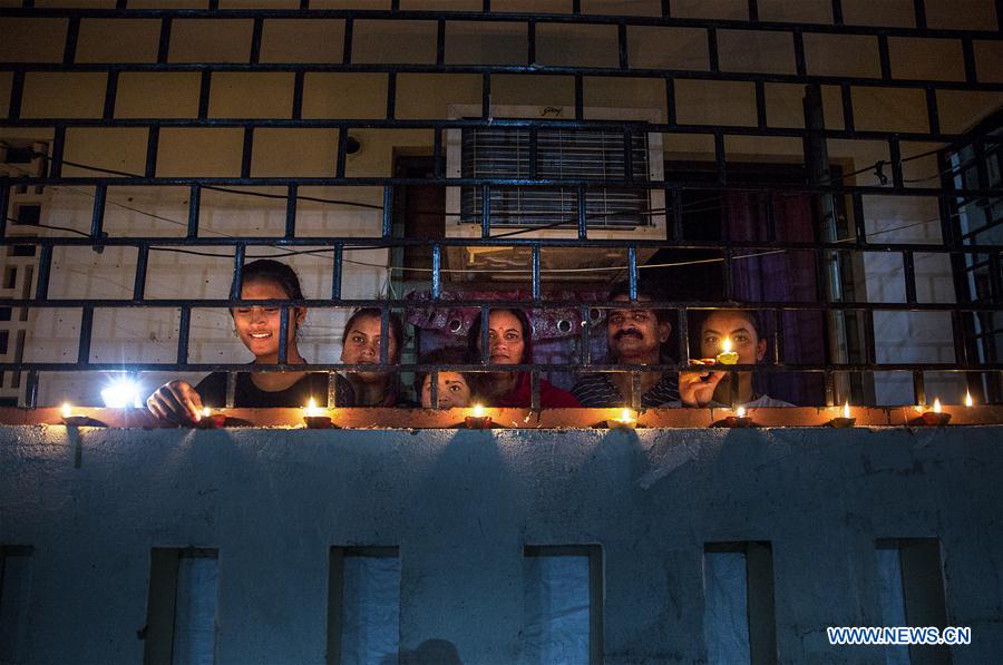 INDIA-NEW DELHI-COVID-19-LIGHTING