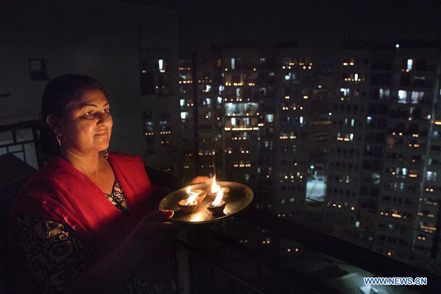 INDIA-NEW DELHI-COVID-19-LIGHTING