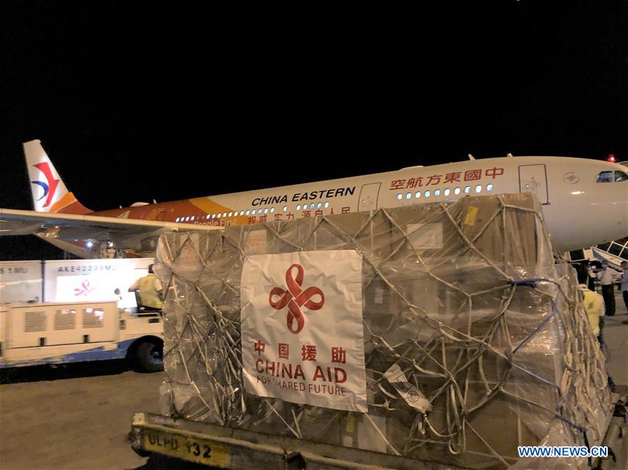 SRI LANKA-BANDARANAIKE AIRPORT-CHINA-MEDICAL AID-DONATION-ARRIVAL