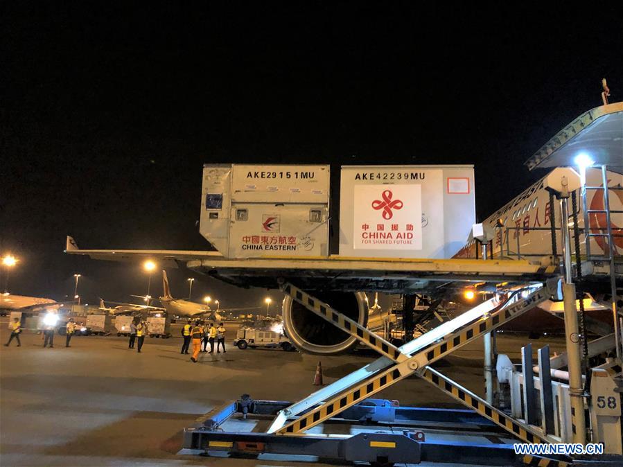 SRI LANKA-BANDARANAIKE AIRPORT-CHINA-MEDICAL AID-DONATION-ARRIVAL