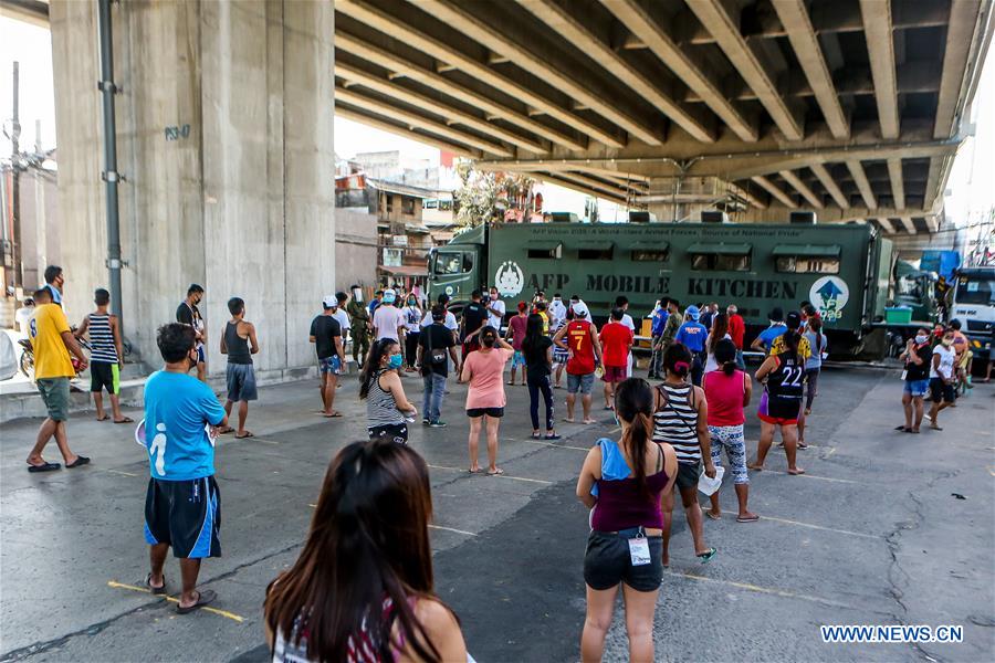 PHILIPPINES-QUEZON CITY-COVID-19- ARMED FORCES-MOBILE KITCHEN-FREE MEALS